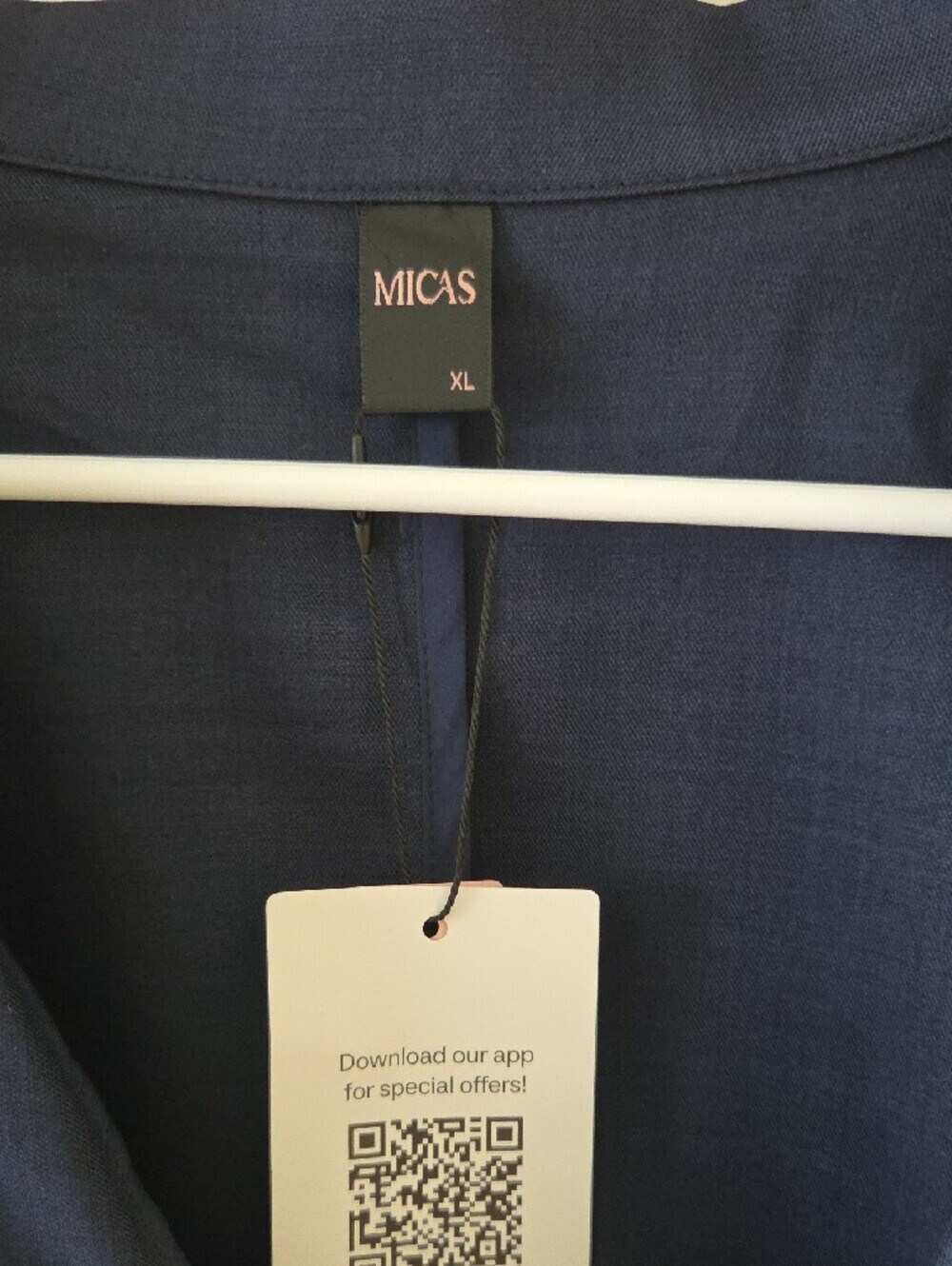 Moss Navy Long-Sleeve V-Neck Bodysuit - Picture 2 of 2